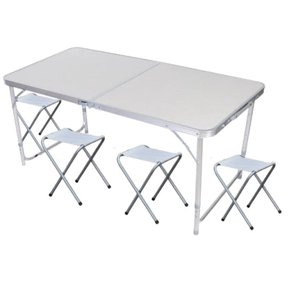 MESA PLEGABLE DE CAMPING CON BANCOS 120x60x55